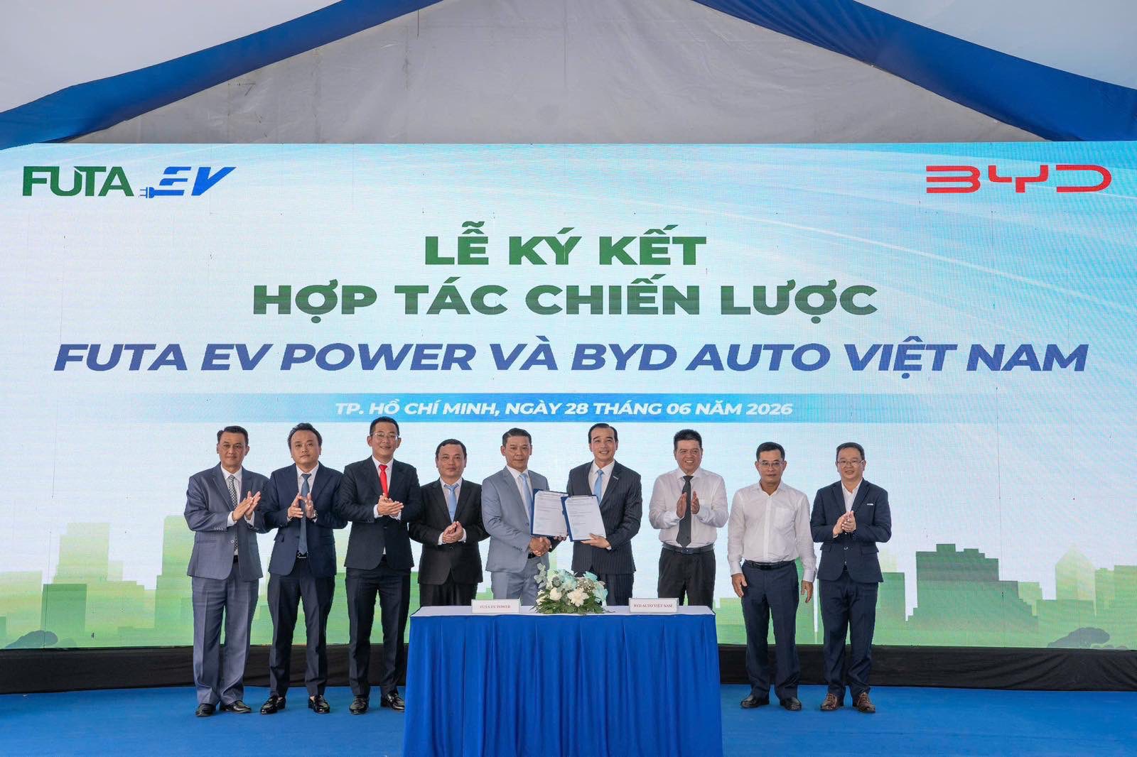 FUTA EV POWER và BYD AUTO Việt Nam hợp tác phát triển hạ tầng sạc xe điện